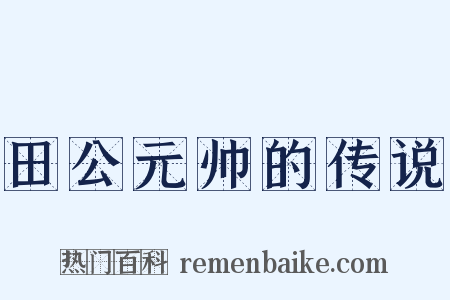 田公元帅的传说是什么意思的图片